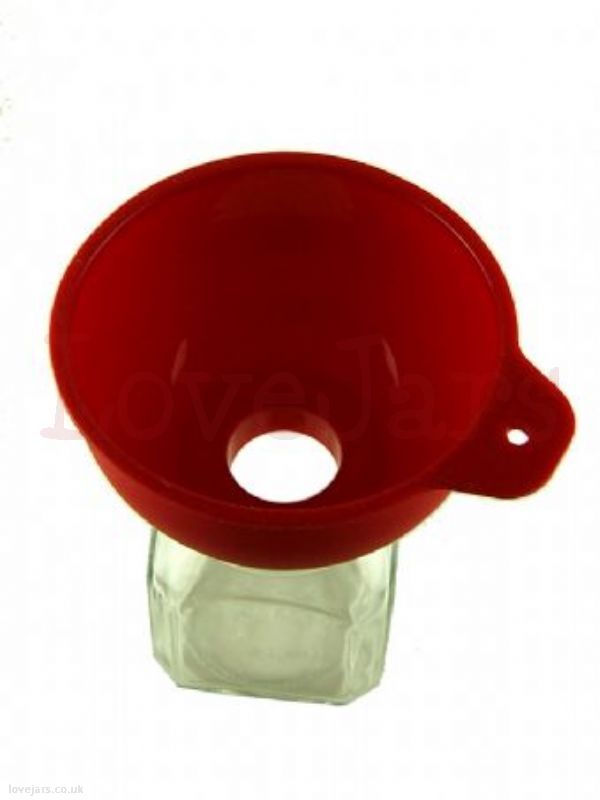 Jam Jar Funnel Red Silicone Love Jars