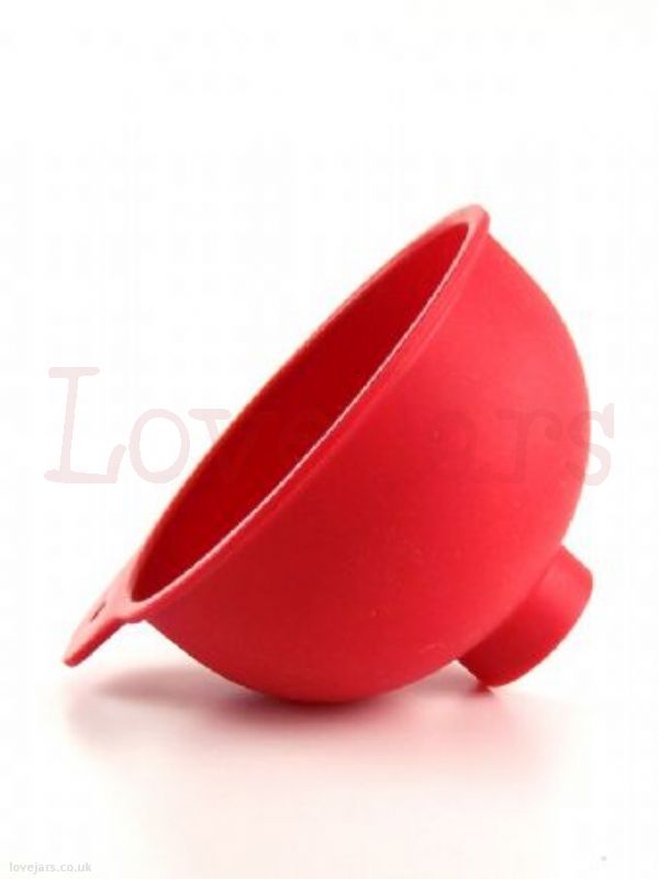 Jam Jar Funnel Red Silicone Love Jars