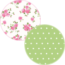 Twist Off Lid: Green Spot Floral